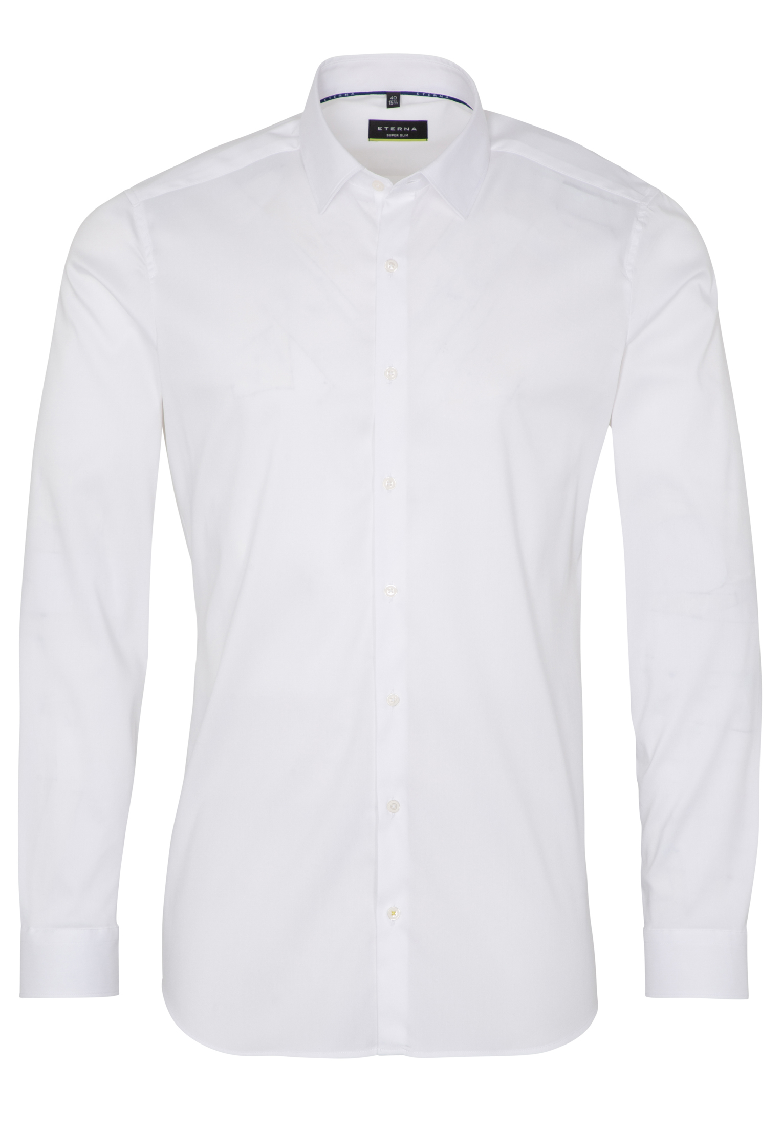 SUPER SLIM Performance Shirt in weiß unifarben