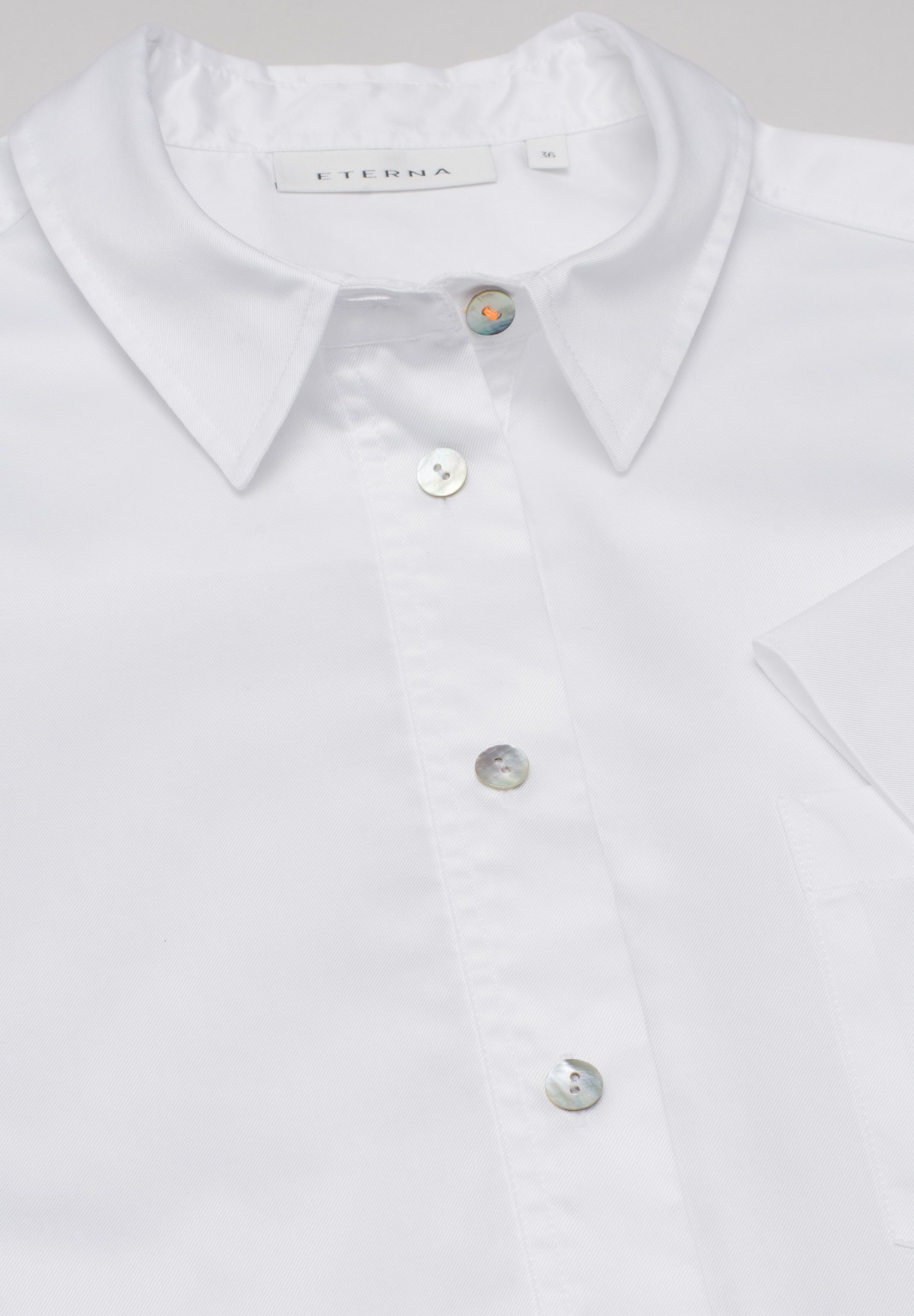 Soft Luxury Shirt Blouse in wit vlakte