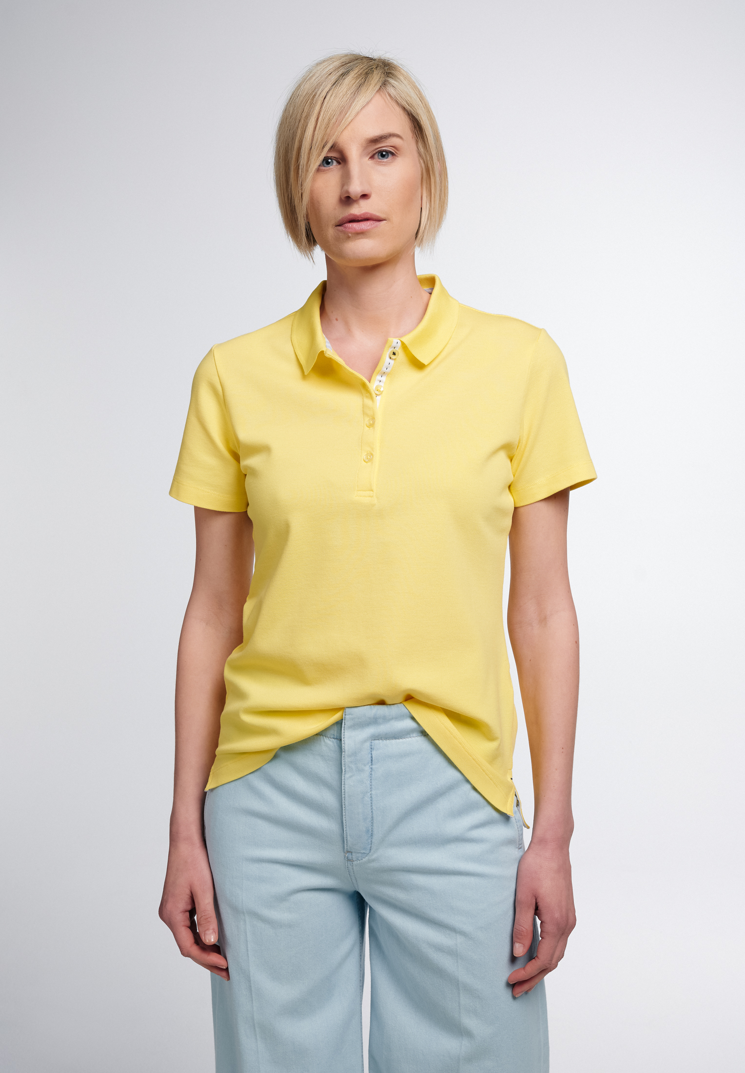 Poloshirt in gelb unifarben | gelb | 7XL | Kurzarm | 2SP00006-07-01-7XL-1/2