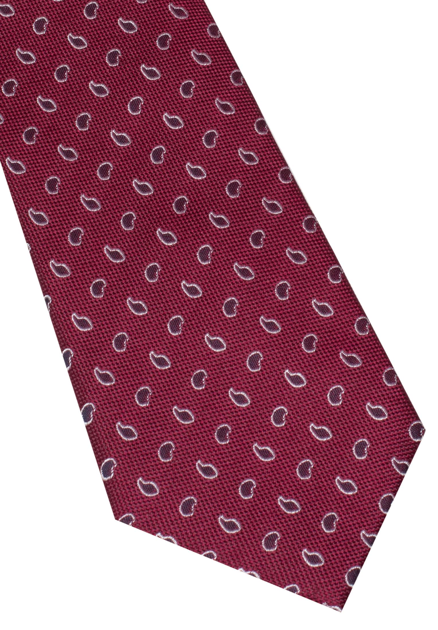 Tie in bordeaux patterned
