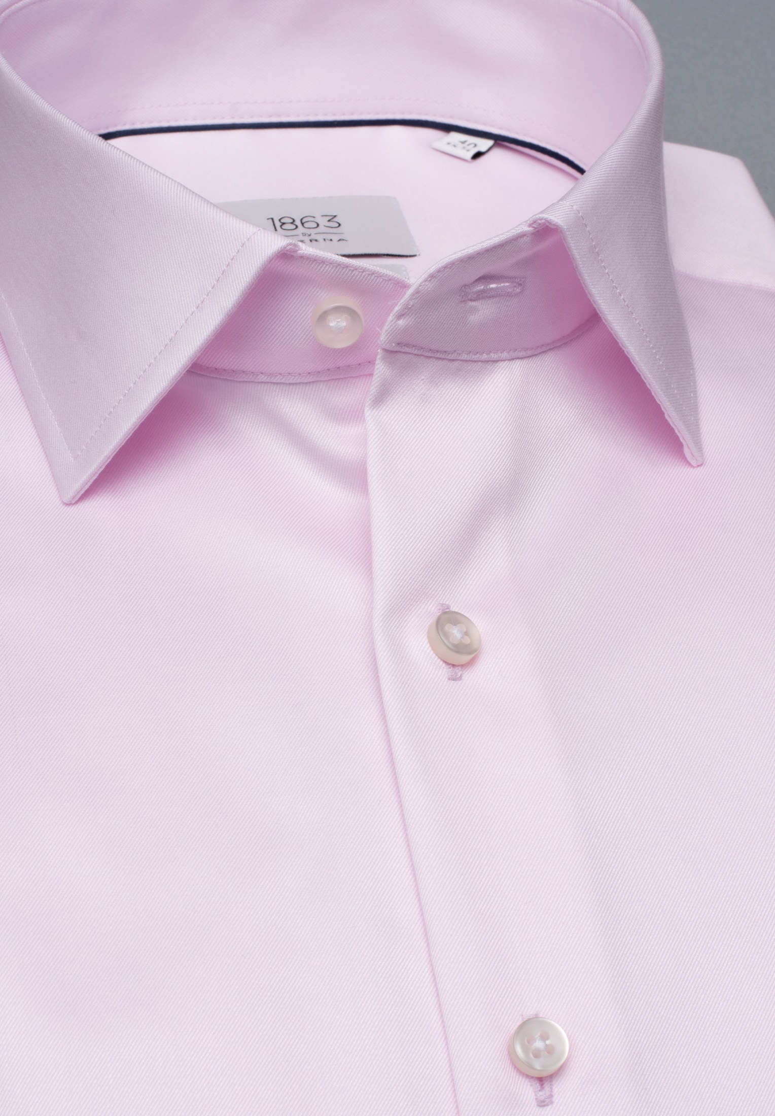 COMFORT FIT Luxury Shirt in rubinrot unifarben | rubinrot | Langarm | 43 |  1SH00739-05-51-43-1/1