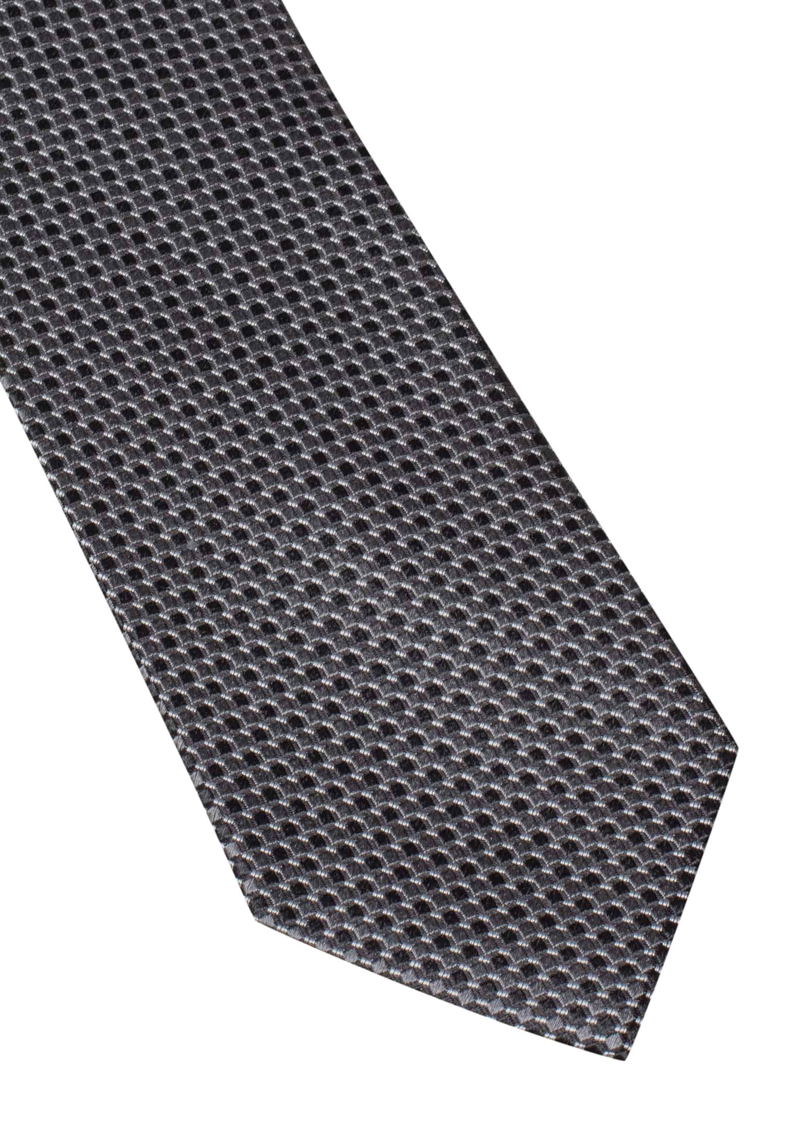Tie in black structured