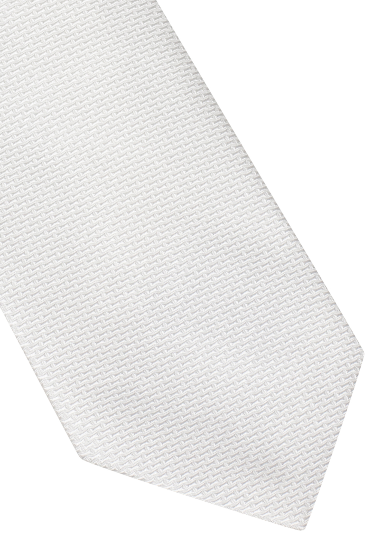 Tie in white structured