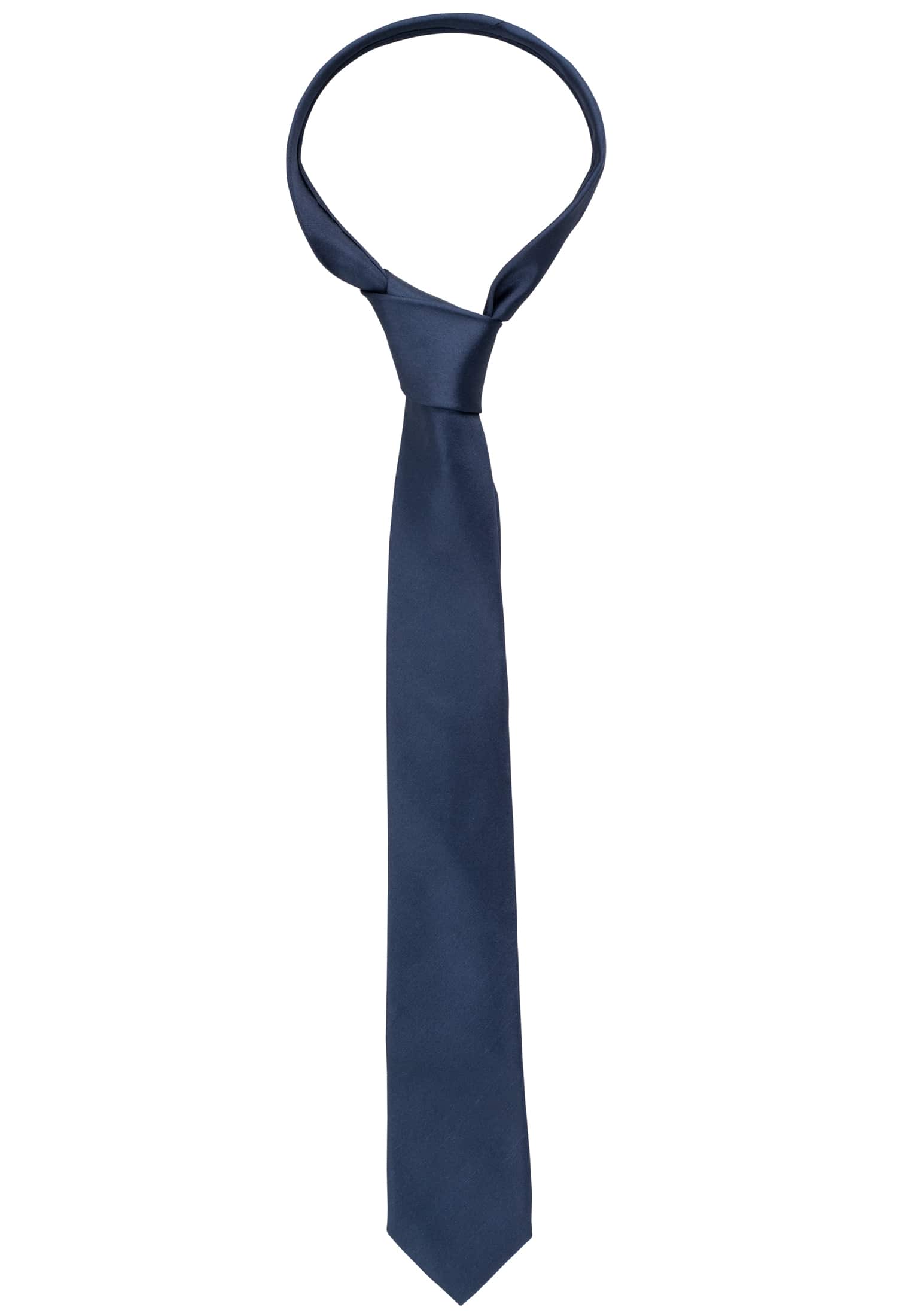 Tie in navy plain