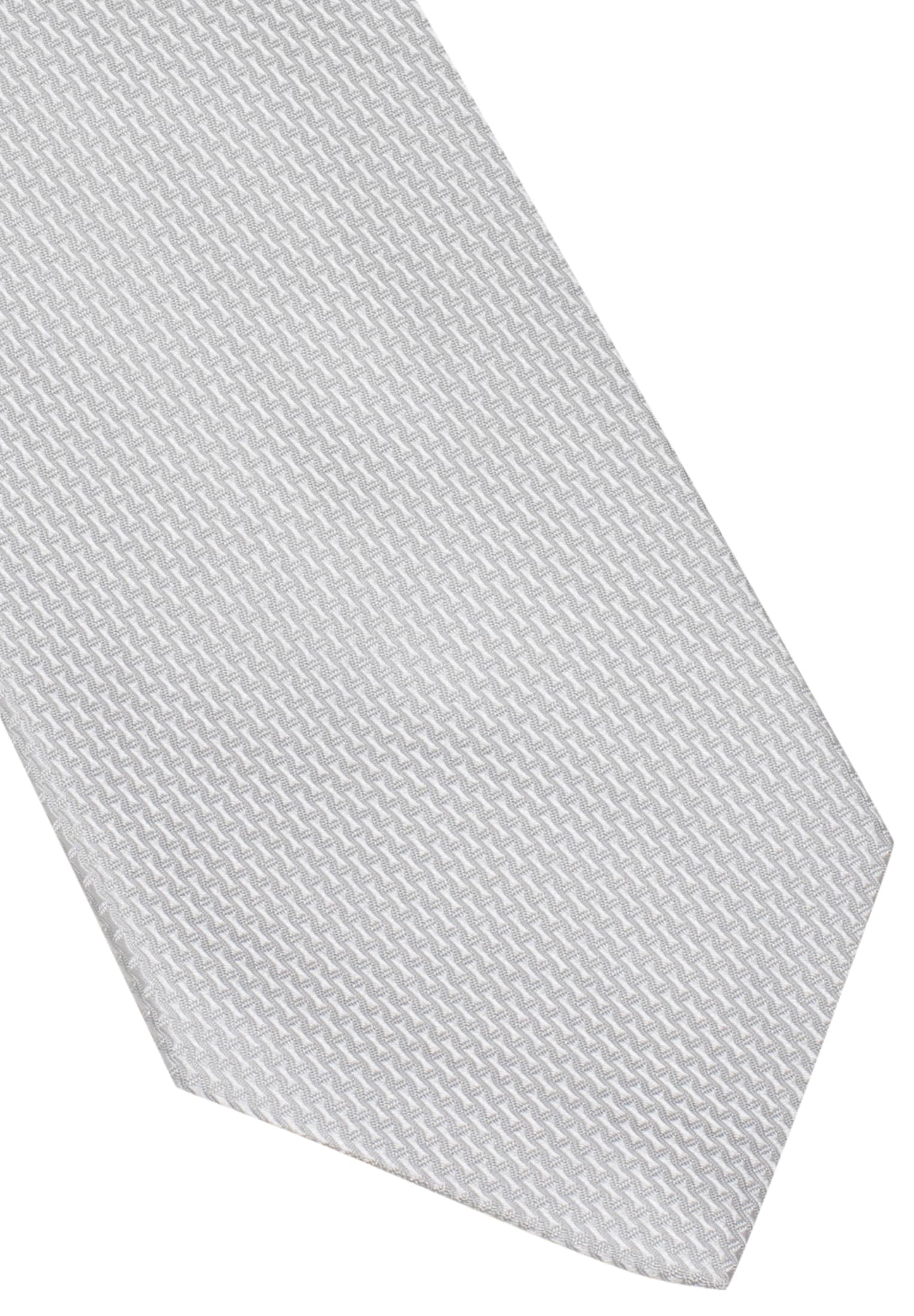 Tie in silver structured