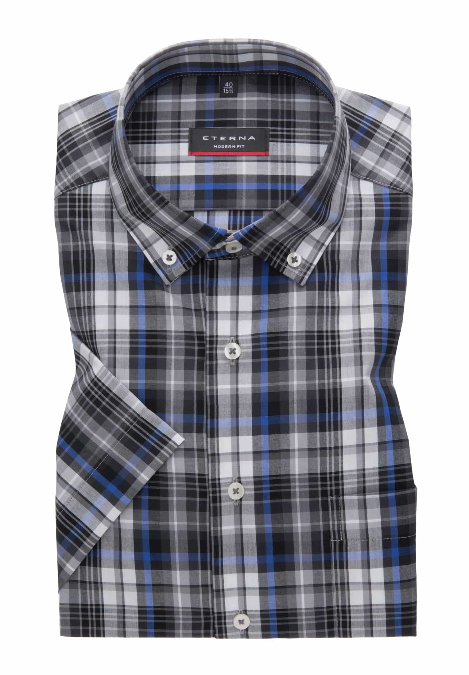 MODERN FIT Shirt in graphite checkered