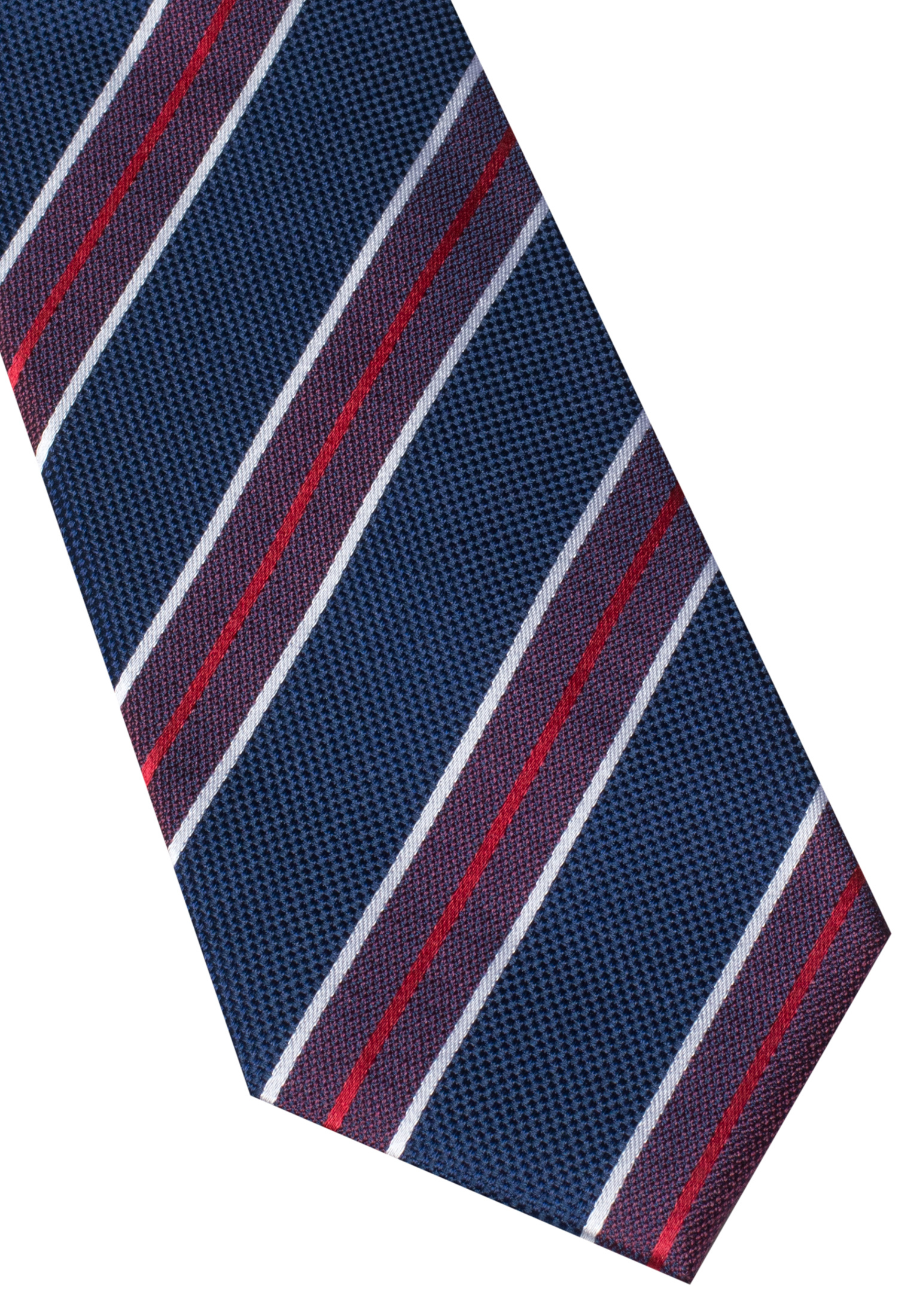 Cravate bleu marine/rouge rayé