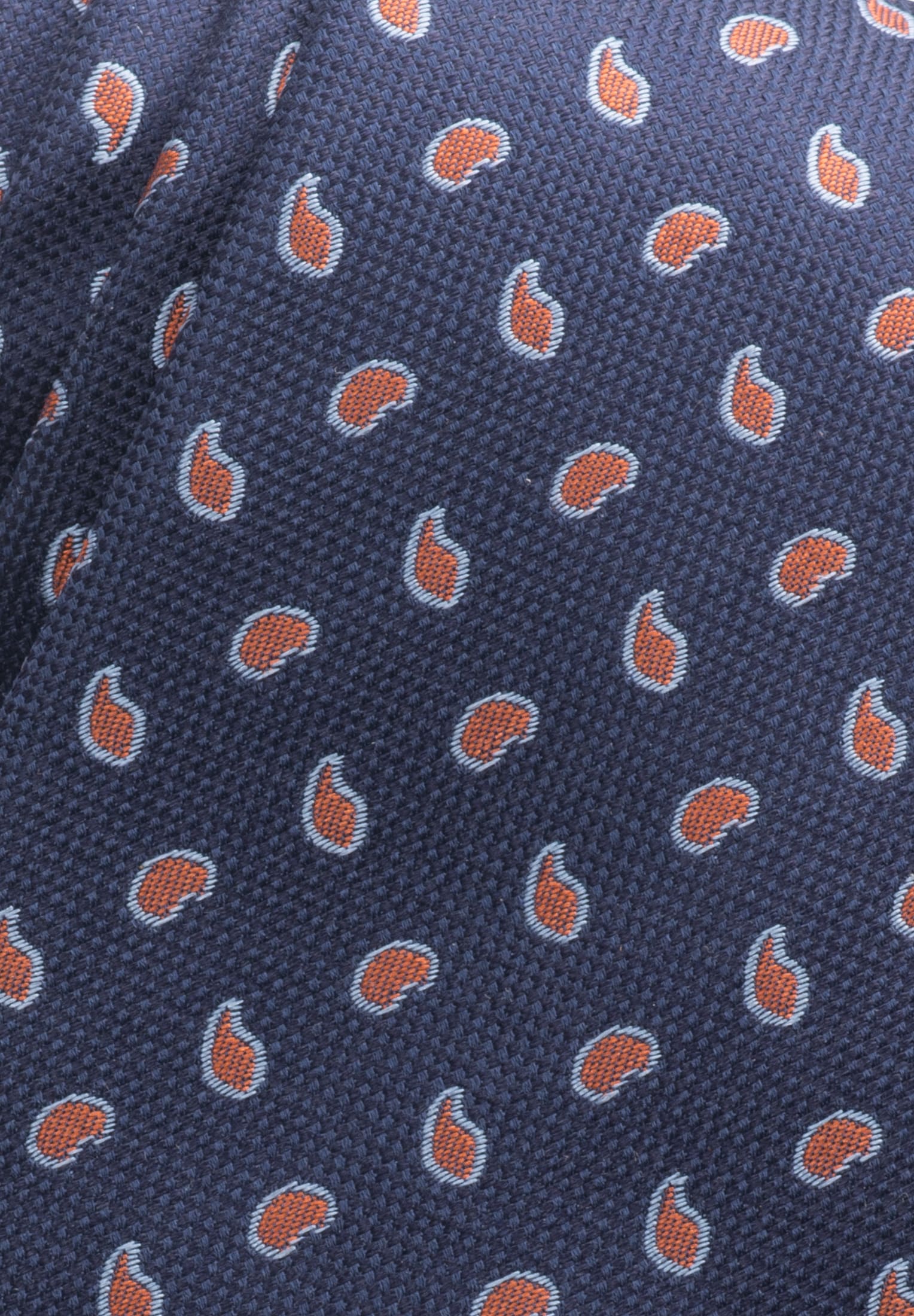 Krawatte in orange gemustert