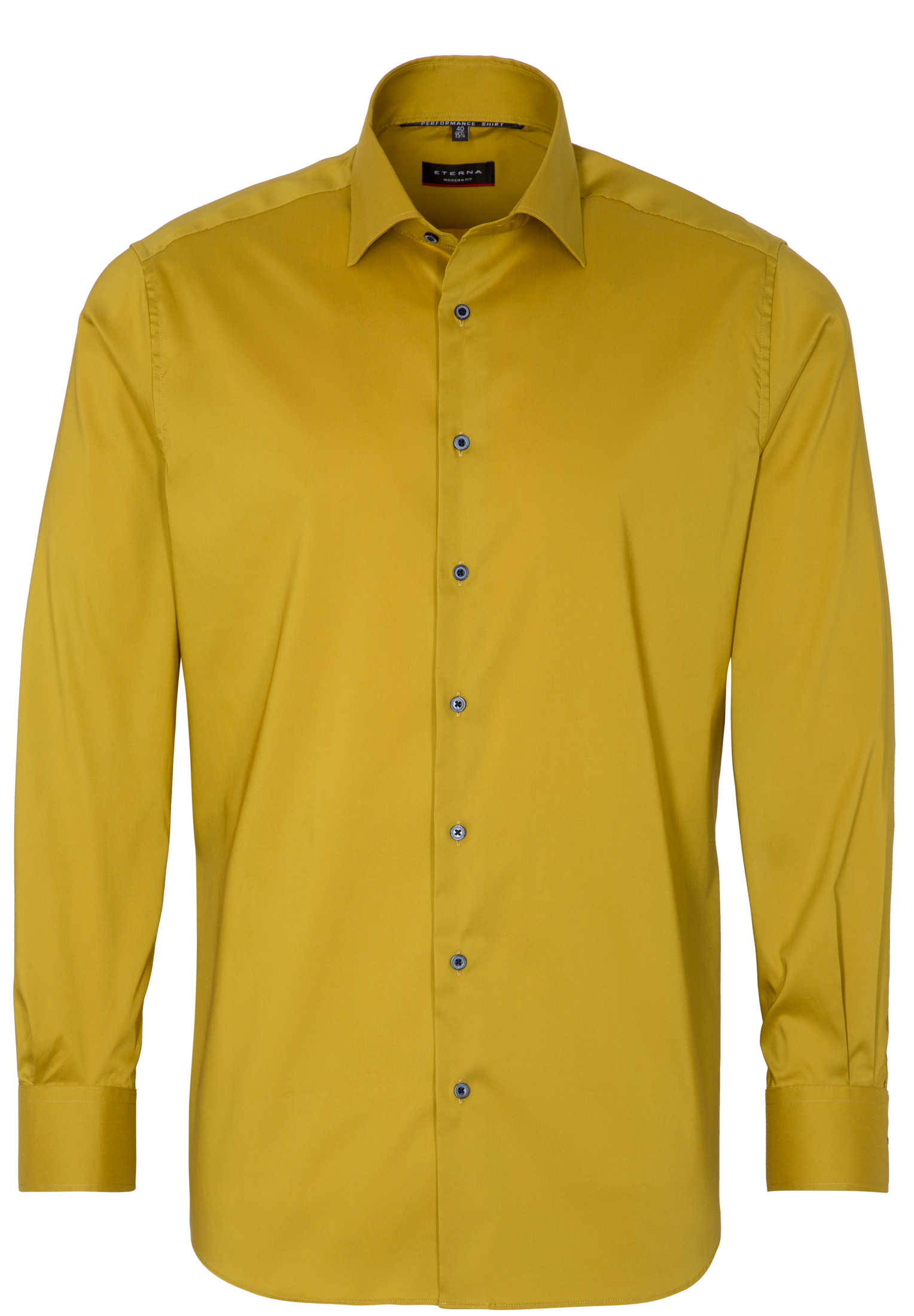 MODERN FIT Performance Shirt in yellow plain