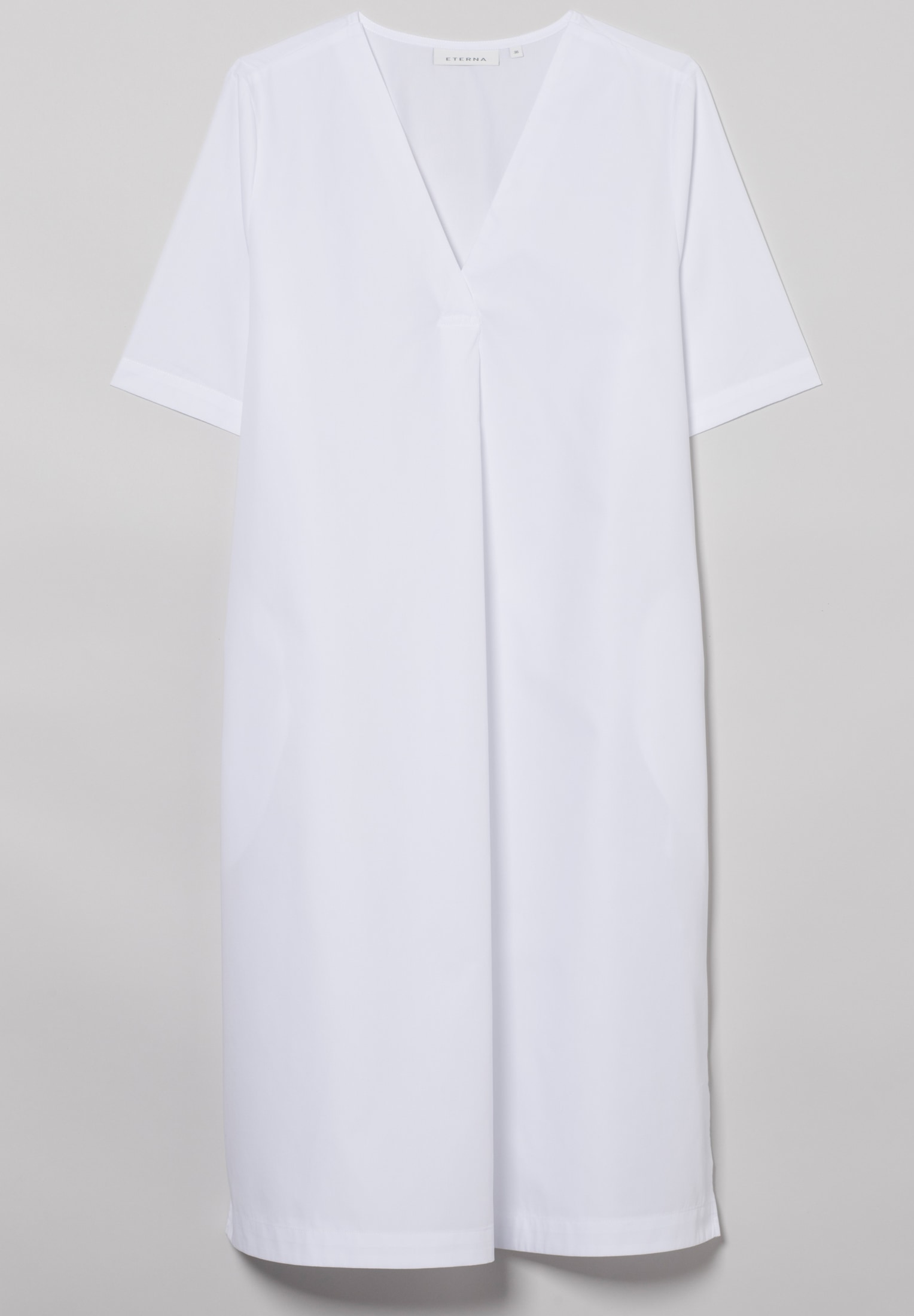 Blusenkleid in weiß unifarben | 40 2DR00211-00-01-40-1/2 | | | weiß Kurzarm