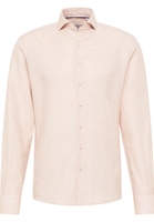 MODERN FIT Linen Shirt in beige plain