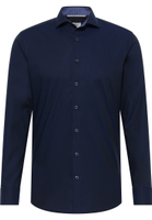 SLIM FIT Shirt in dark blue plain