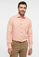 MODERN FIT Overhemd in oranje gestructureerd