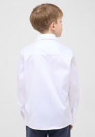 Luxury Shirt in weiß unifarben