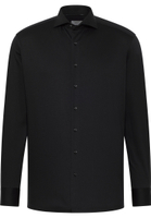 COMFORT FIT Jersey Shirt in schwarz unifarben