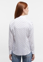 overhemdblouse in wit/lichtblauw gedrukt