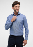 MODERN FIT Overhemd in blauwgroen gestructureerd