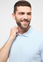MODERN FIT Poloshirt in hellblau unifarben