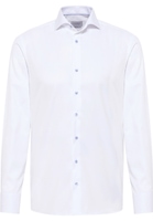 SLIM FIT Cover Shirt in weiß unifarben