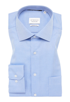 COMFORT FIT Cover Shirt in blauw vlakte