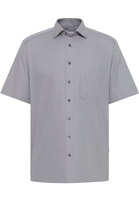 COMFORT FIT Shirt in steel grey structured
