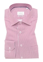 MODERN FIT Shirt in ruby striped