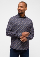 MODERN FIT Overhemd in donkerblauw gedrukt