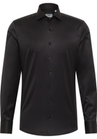 SLIM FIT Luxury Shirt in black plain
