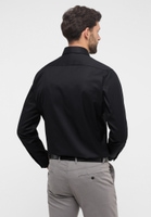 MODERN FIT Cover Shirt in black plain