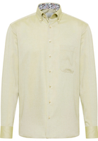 COMFORT FIT Overhemd in pistache vlakte