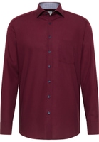 MODERN FIT Original Shirt in wine red plain