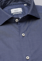 SLIM FIT Soft Luxury Shirt in blauw vlakte