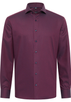 MODERN FIT Shirt in bordeaux structured