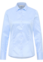 Cover Shirt Bluse in hellblau unifarben