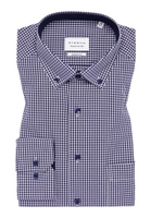 MODERN FIT Shirt in navy checkered