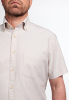 REGULAR FIT Shirt in beige plain