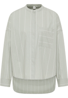 shirt-blouse in sage green striped