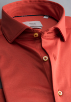 SLIM FIT Jersey Shirt in orange plain