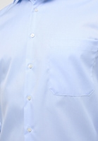 COMFORT FIT Cover Shirt in light blue plain
