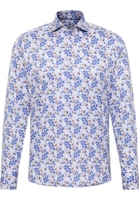 SLIM FIT Overhemd in koningsblauw gedrukt