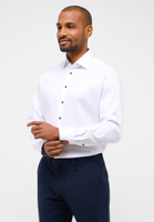 MODERN FIT Performance Shirt in weiß strukturiert