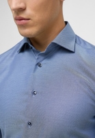 SLIM FIT Shirt in blue-gray structured