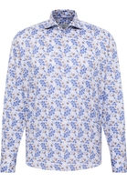 MODERN FIT Hemd in royal blau bedruckt