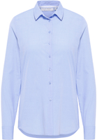 shirt-blouse in light blue plain