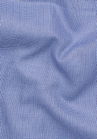 COMFORT FIT Hemd in blau strukturiert