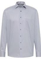 COMFORT FIT Overhemd in grijs gedrukt
