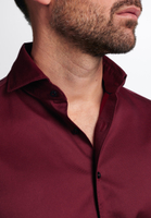 MODERN FIT Soft Luxury Shirt in bordeaux unifarben