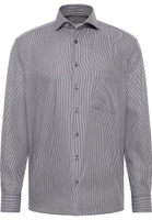 COMFORT FIT Shirt in anthracite striped