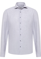 SLIM FIT Linen Shirt in grey plain