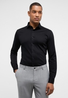 SLIM FIT Jersey Shirt in zwart vlakte